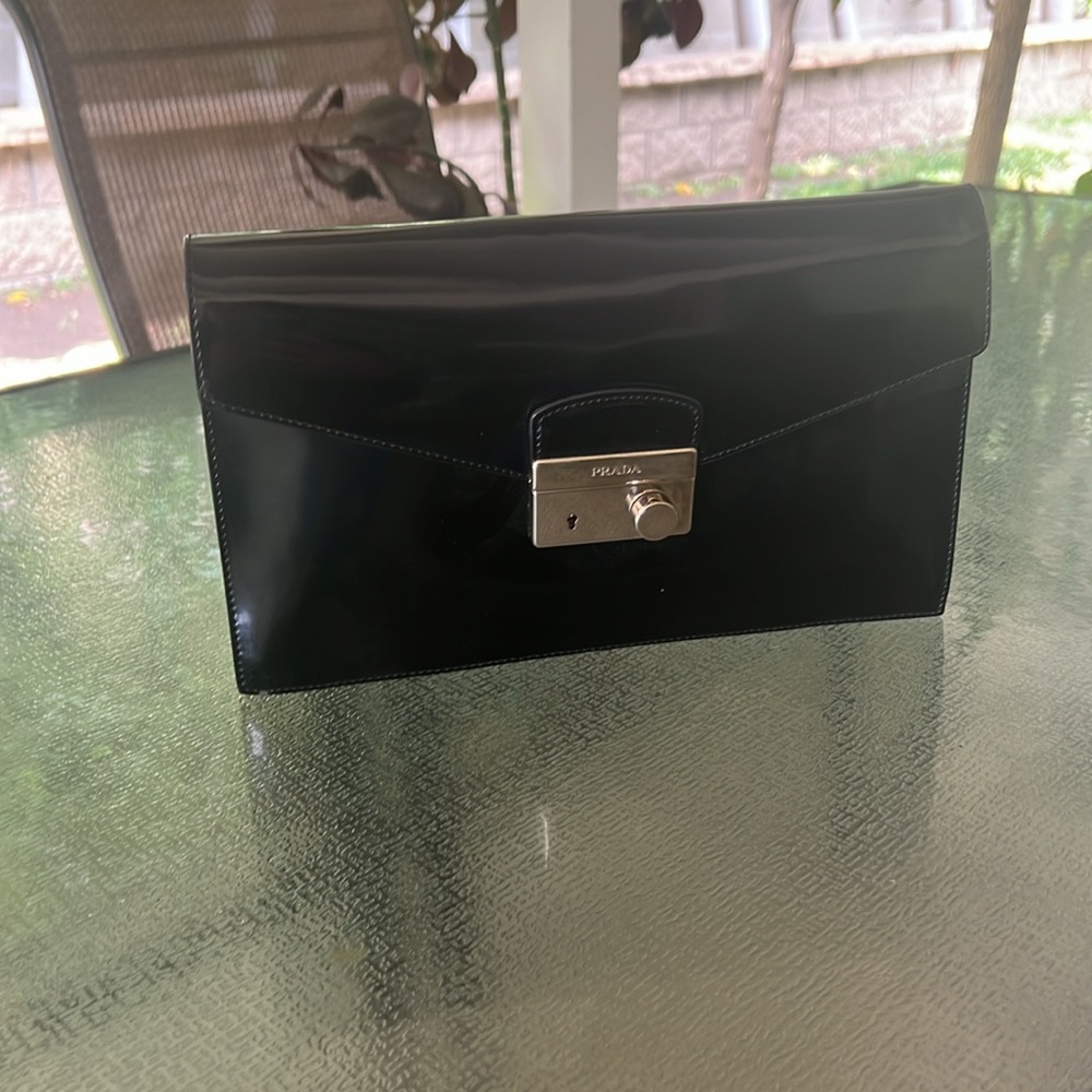 Prada Patent Leather Clutch